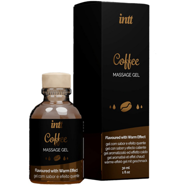 Intt Massage Gel Coffee, 30 мл, Массажный гель с ароматом кофе и согревающим эффектом