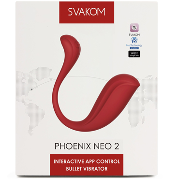 Svakom Phoenix Neo 2, красный, Интерактивный вибромассажер для точки G и другие товары Svakom с фото