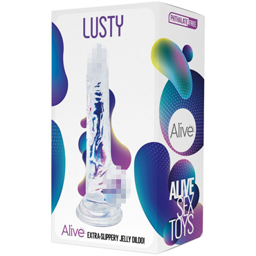Фаллоимитатор на присоске Lusty Jelly Dildo прозрачный Фаллоимитатор на присоске Lusty Jelly Dildo прозрачный
