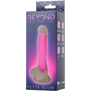 Toyfa Beyond Peter Glow, прозрачно-розовый - подробные фото в секс шопе Condom-Shop