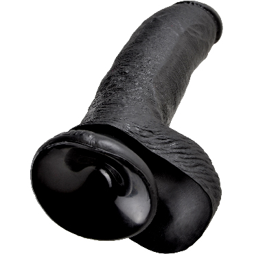 Pipedream King Cock Cock with Balls 23 см, черный - фото, отзывы