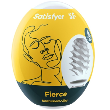 Satisfyer Masturbator Egg Fierce, 1 шт, Мастурбатор-яйцо из гидроактивного материала