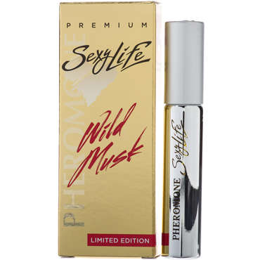 Sexy Life Wild Musk №4 Shaik 77 for men, 10 мл, Мужской парфюм с мускусом и двойным содержанием феромонов