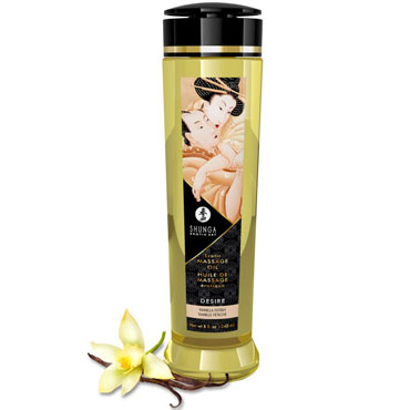 Shunga Erotic Massage Oil Desire - Vanilla, 240 мл, Массажное масло, Ваниль