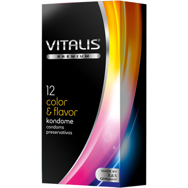 Vitalis Color & Flavor, Презервативы цветные ароматизированные