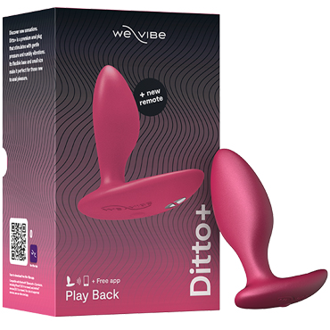 We-Vibe Ditto+, розовый, Интерактивный анальный вибромассажер