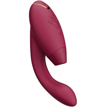 Womanizer Duo 2, бордовый, Игрушка для двойной стимуляции с технологией Pleasure Air