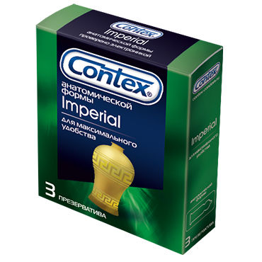 Contex Imperial, 3 шт, Презервативы анатомической формы