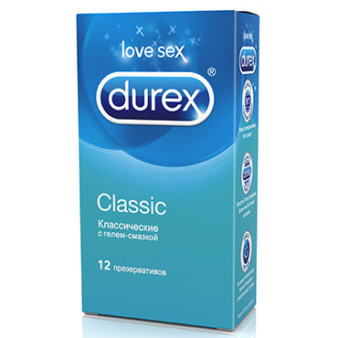Durex Classic, 12 шт, Презервативы классические