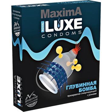 Luxe MaximA Глубинная Бомба, Презервативы с усиками и тугим кольцом