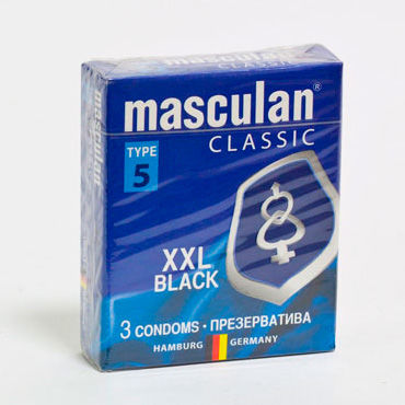 Masculan Classic XXL Black - Презервативы увеличенного размера - купить в секс шопе