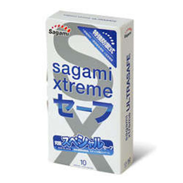 Sagami Xtreme Ultrasafe, 10 шт, Презервативы особо прочные