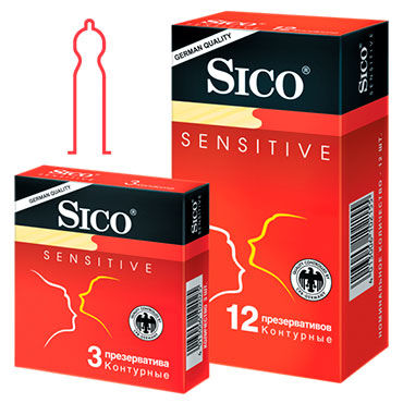 Sico Sensitive - Презервативы анатомической формы - купить в секс шопе