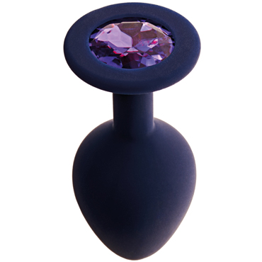 Le Frivole Core Gamma M, черничный/фиолетовый, Анальная пробка с кристаллом