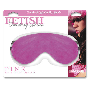 Pipedream Fetish Fantasy Pink Delux Mask, Замшевая маска на глаза