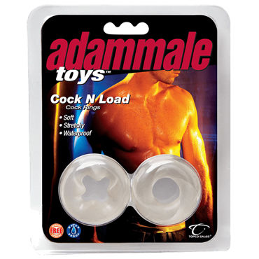 Topco Adam Male Toys Cock N Load Cock Rings - Набор эрекционных колец - купить в секс шопе