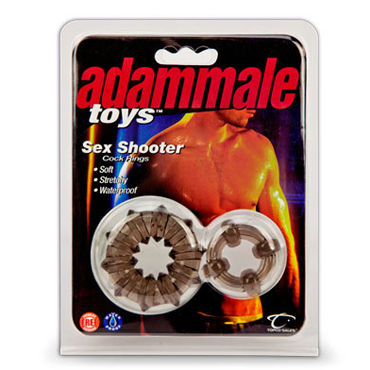 Topco Adam Male Toys Sex Shooter Cock Rings - Набор эрекционных колец - купить в секс шопе