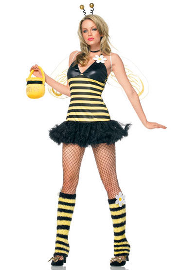 Leg Avenue Пчелка, С крылышкам, рожками и чулочками