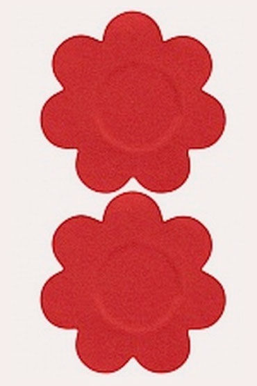 Leg Avenue пэстисы, красные, В форме цветочков