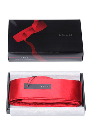 Lelo Intima, красный - Шелковая маска, регулируемого размера - купить в секс шопе