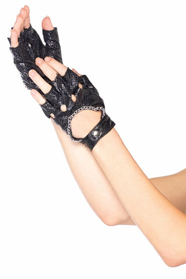 Leg Avenue перчатки, Из искусственной змеиной кожи