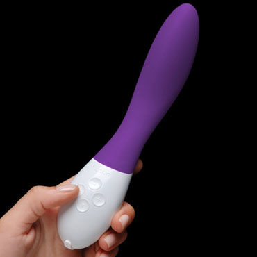 Lelo Mona 2, фиолетовый - Перезаряжаемый вибромассажер для стимуляции точки G, водонепроницаемый - купить в секс шопе