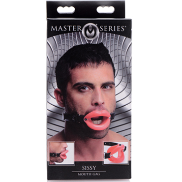XR Brands Master Series Sissy Mouth Gag, красный - подробные фото в секс шопе Condom-Shop