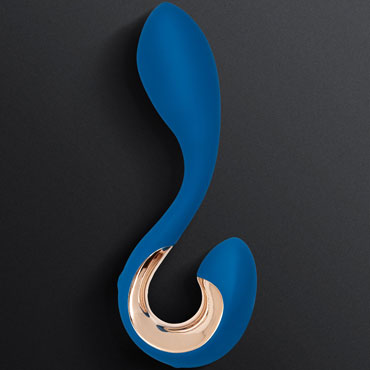 Gvibe Gpop 2, синий, Перезаряжаемый вибратор унисекс анатомической формы