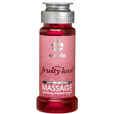 Swede Fruity Love Massage, 50мл, Лосьон для массажа с ароматом шампанского и клубники