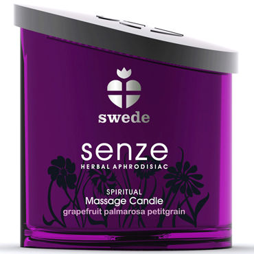 Swede Senze Spiritual, Массажная свеча с ароматом грейпфрута, пальмароза и померанца