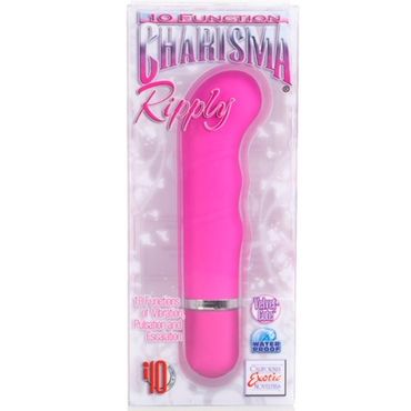 California Exotic Charisma Ripply, розовый - Минивибратор для стимуляции точки G - купить в секс шопе