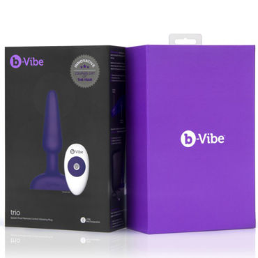 Новинка раздела Секс игрушки - B-Vibe Trio Plug, фиолетовая