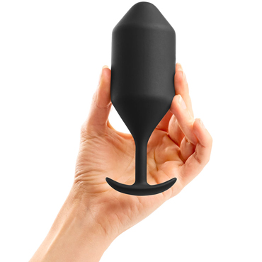 B-Vibe Snug Plug 5, черная - Анальная пробка из силикона - купить в секс шопе