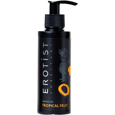 Erotist Massage Oil Tropical Fruit, 150 мл, Съедобное массажное масло, Тропические фрукты