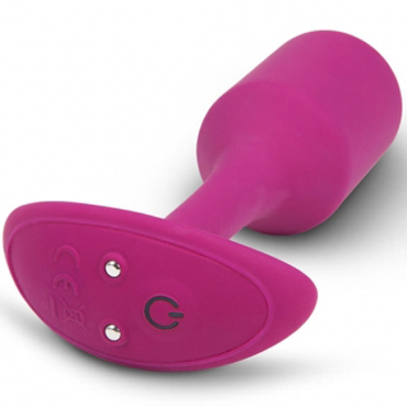 B-Vibe Vibrating Snug Plug 2, розовая - подробные фото в секс шопе Condom-Shop