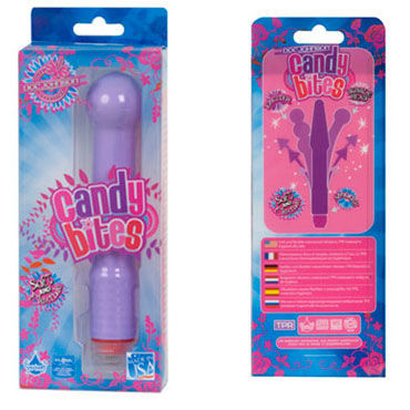 Doc Johnson Candy Bites, лиловый - Стимулятор для анального и вагинального массажа - купить в секс шопе