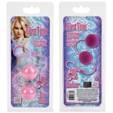 California Exotic First Time Love Balls, розовый - Вагинальные шарики - купить в секс шопе