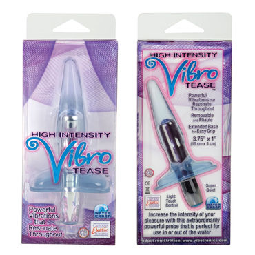 California Exotic High Intensity Vibro Tease, голубой - Анальный вибростимулятор - купить в секс шопе