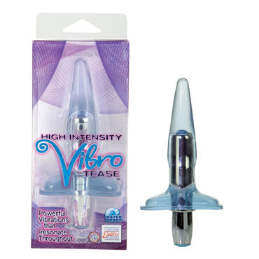 California Exotic High Intensity Vibro Tease, голубой, Анальный вибростимулятор