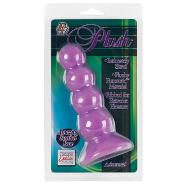 California Exotic Plush Advanced, фиолетовая - Анальная пробка - купить в секс шопе