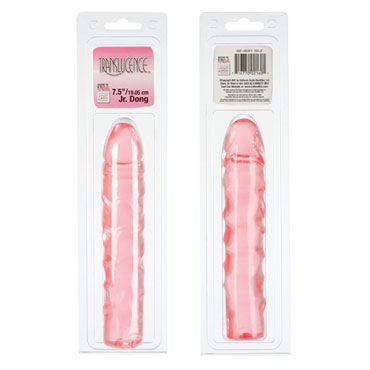 California Exotic Jr. Dong 19 см, розовый - Гладкий и нежный фаллоимитатор - купить в секс шопе