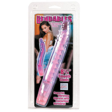 California Exotic Bendables Smooth Stud - Вибратор с рельефной поверхностью - купить в секс шопе