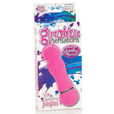 California Exotic Gyration Sensations Mini Gyrating Jumper, розовый - Мощный минивибратор - купить в секс шопе