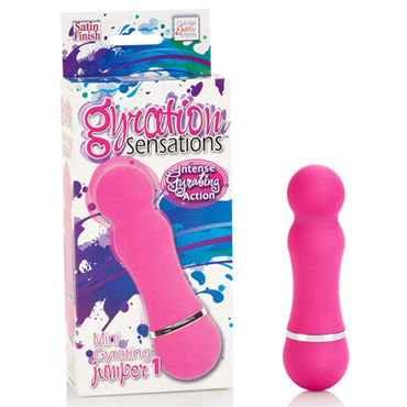 California Exotic Gyration Sensations Mini Gyrating Jumper, розовый, Мощный минивибратор