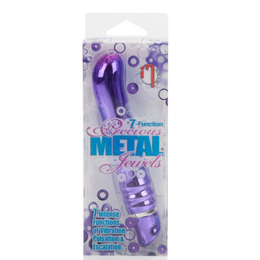 California Exotic Precious Metal Jewels Sensuous G Vibe, фиолетовый - Вибратор с металлическим покрытием - купить в секс шопе