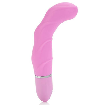 California Exotic Pleasure Bendie Ridged G, розовый - Вибратор с фиксирующимся под разными углами стволом - купить в секс шопе