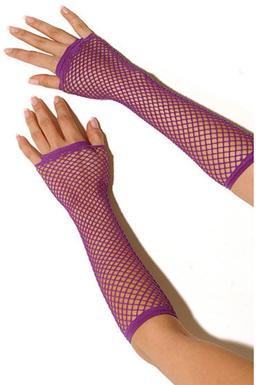Electric Lingerie перчатки, фиолетовые, Длинные, в сеточку
