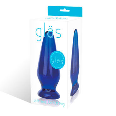 Glas Little Boy Blue пробка - Тяжелая пробка из стекла - купить в секс шопе