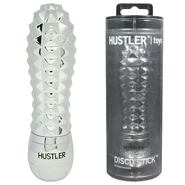 Hustler Disco Stick, серебро, С переливающимися гранями, 9 см