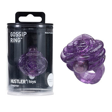 Hustler Gossip Ring, фиолетовый, Насадка на палец в виде цветка
